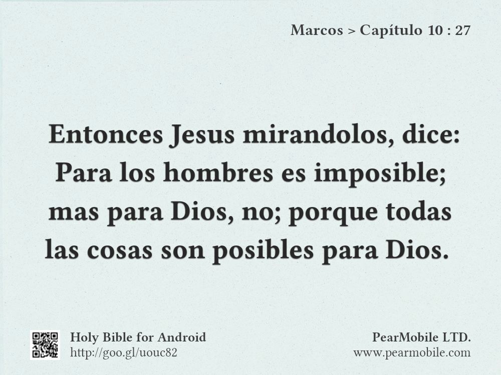 Marcos, Capítulo 10:27
